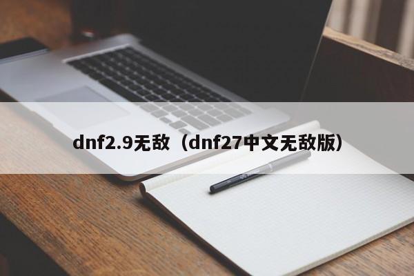 dnf2.9无敌(dnf27中文无敌版)
